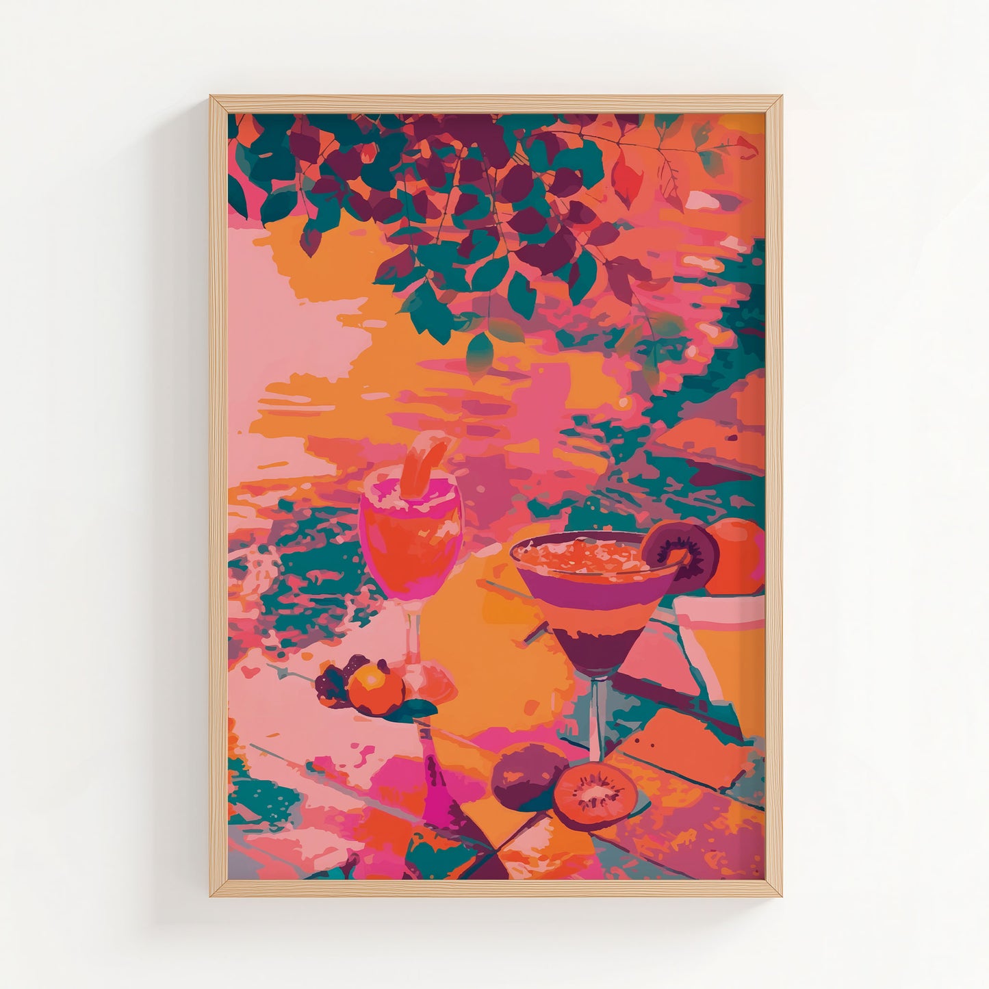 Cocktails By The Pool Print