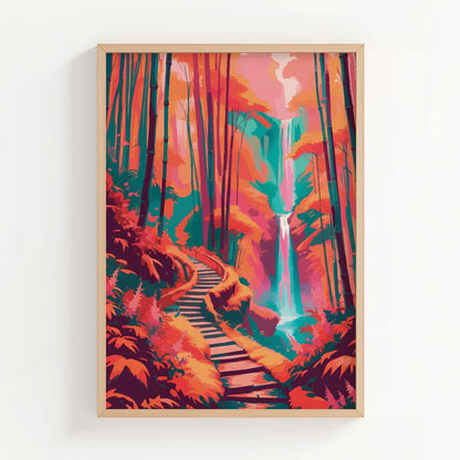 The Path to The Mystical Forest Print