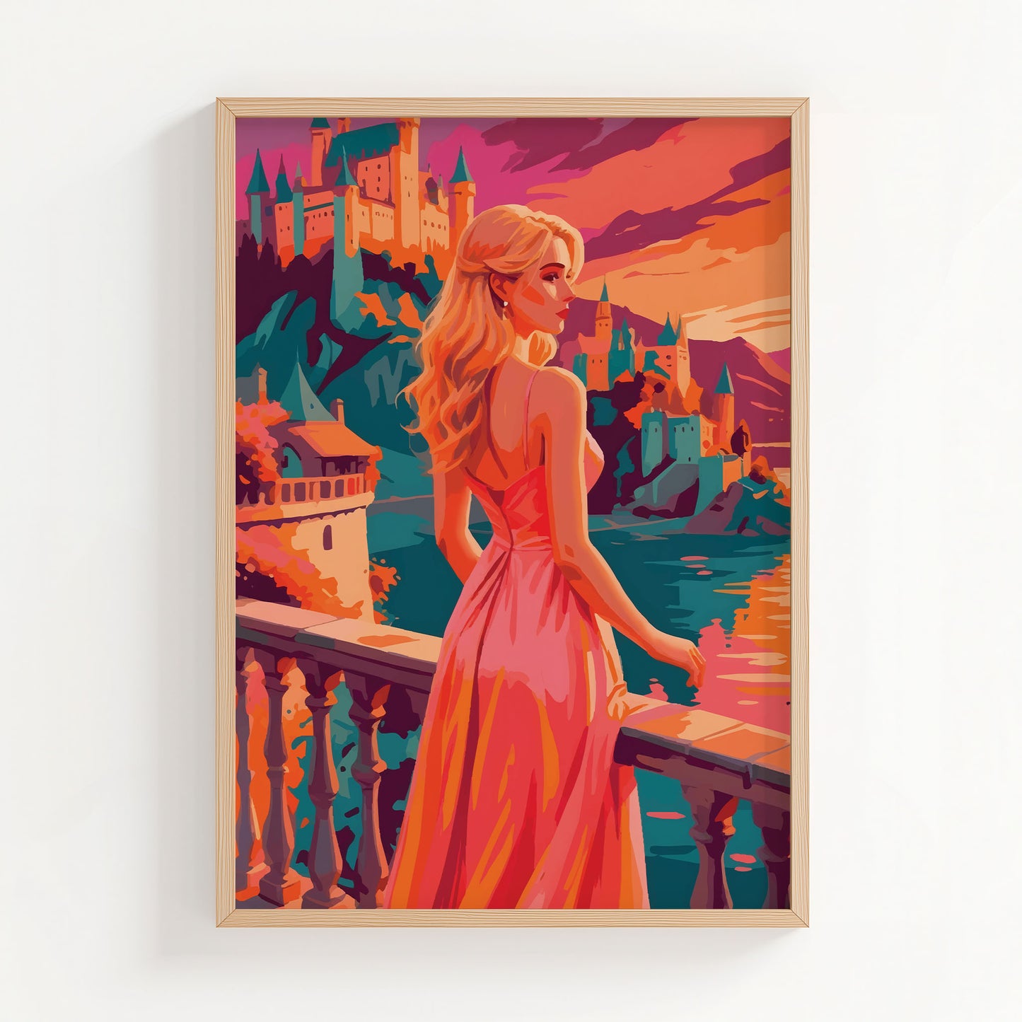 Romance of the Castle Balcony Print