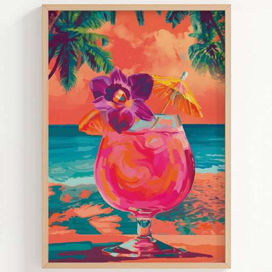 Tropical Cocktail Print