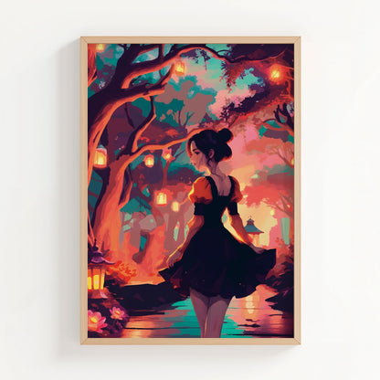 The Lantern Path Print