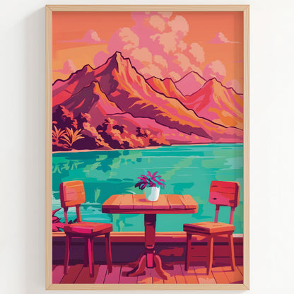 Morning at the Lake Print