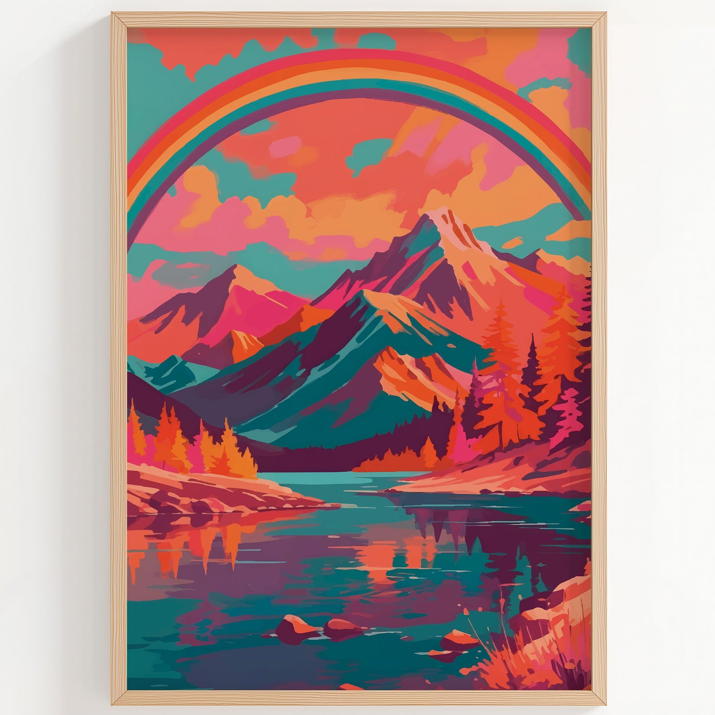 Pastel Peaks Print