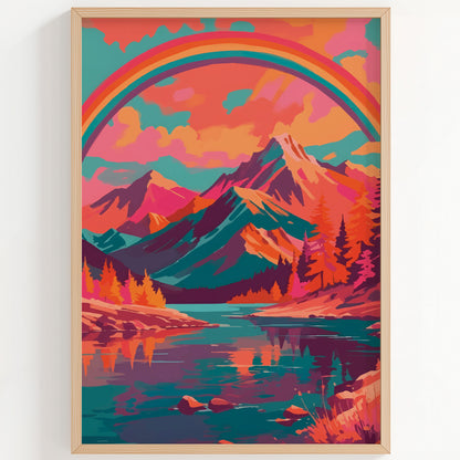 Pastel Peaks Print