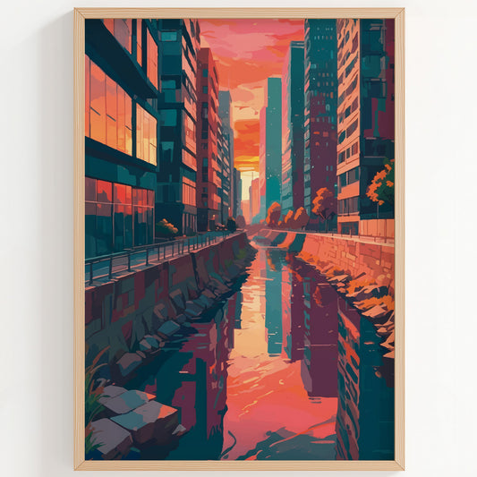 Skyline Reflections Print