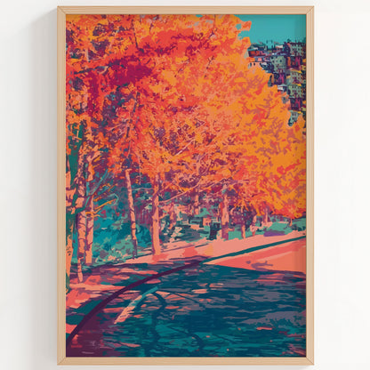 Autumn Street Print