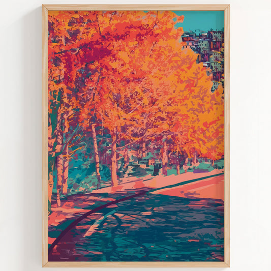 Autumn Street Print