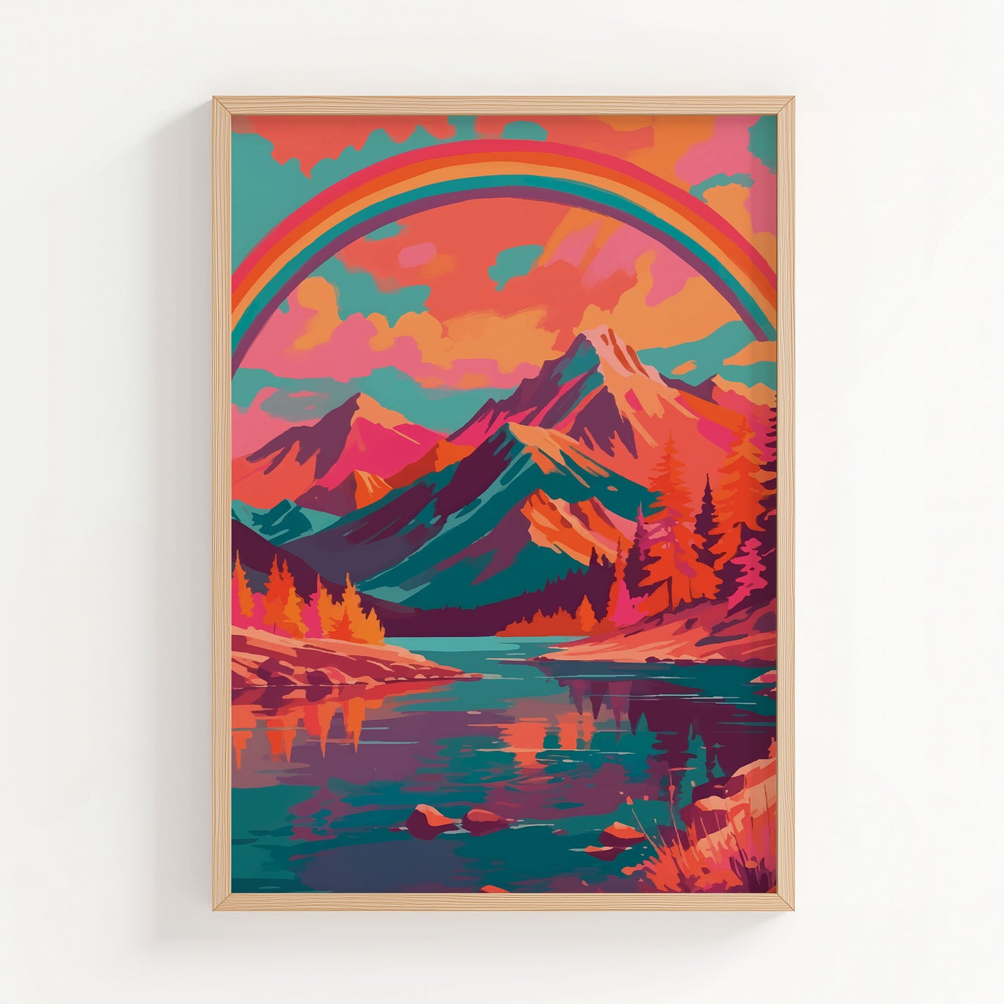 Pastel Peaks Print