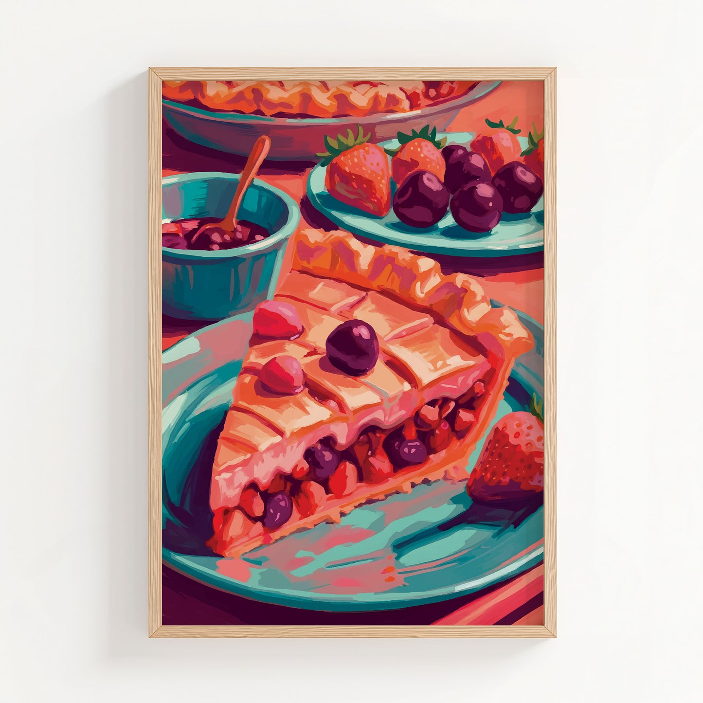 Strawberry Cherry Pie Print