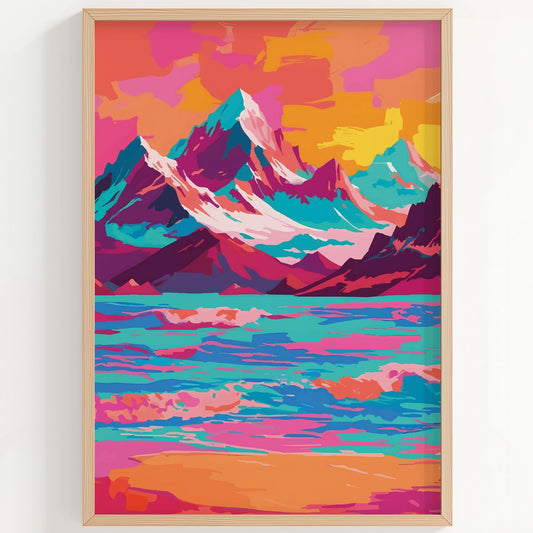 Mountain Beach Print