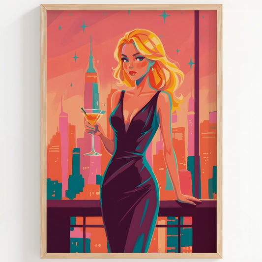 City Lights Elegance Print