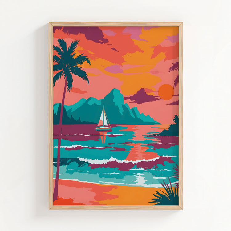 Sail into Paradise Print