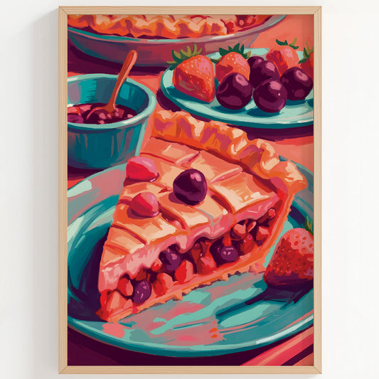Strawberry Cherry Pie Print