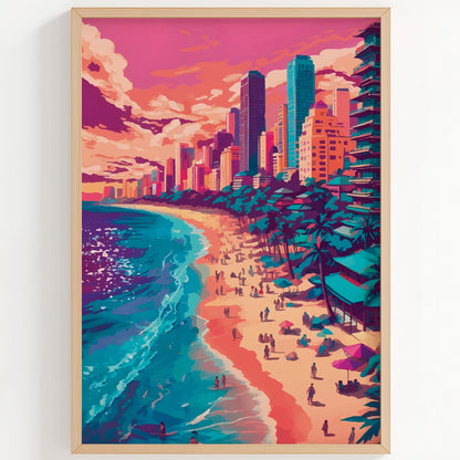 Coastal Cityscape Print