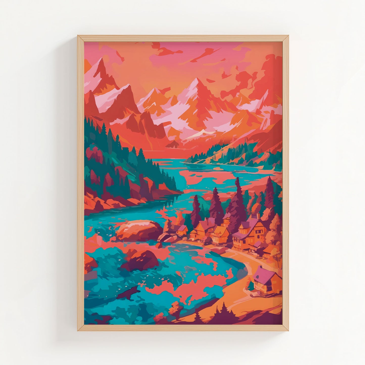 Peaceful Valley Homes Print