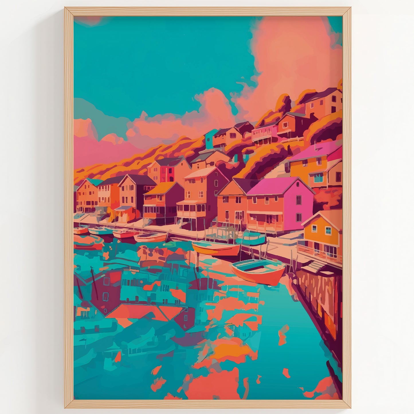 Coastal Town Print