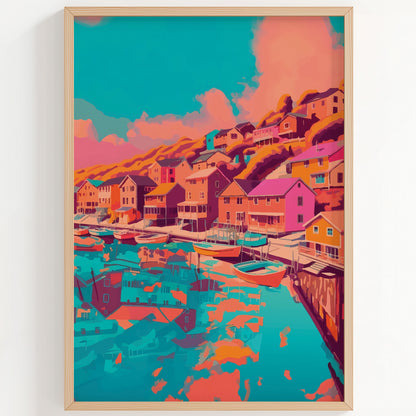 Coastal Town Print