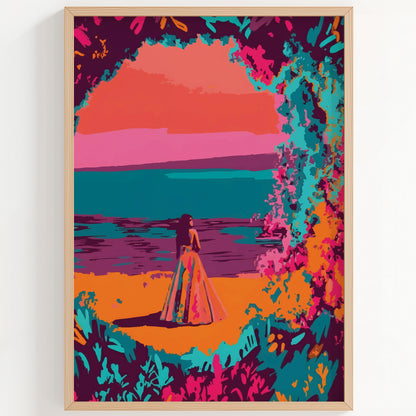 Purple Landscape Print