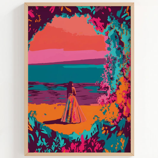 Purple Landscape Print