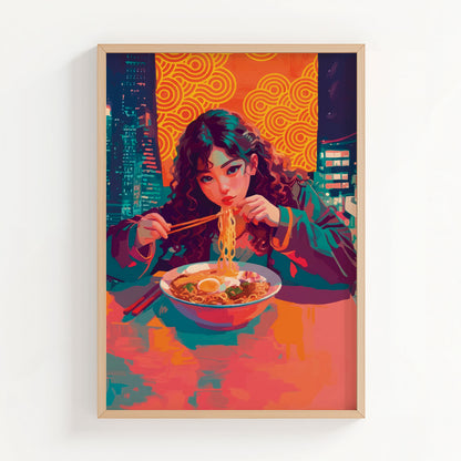 Midnight Ramen Vibes Print