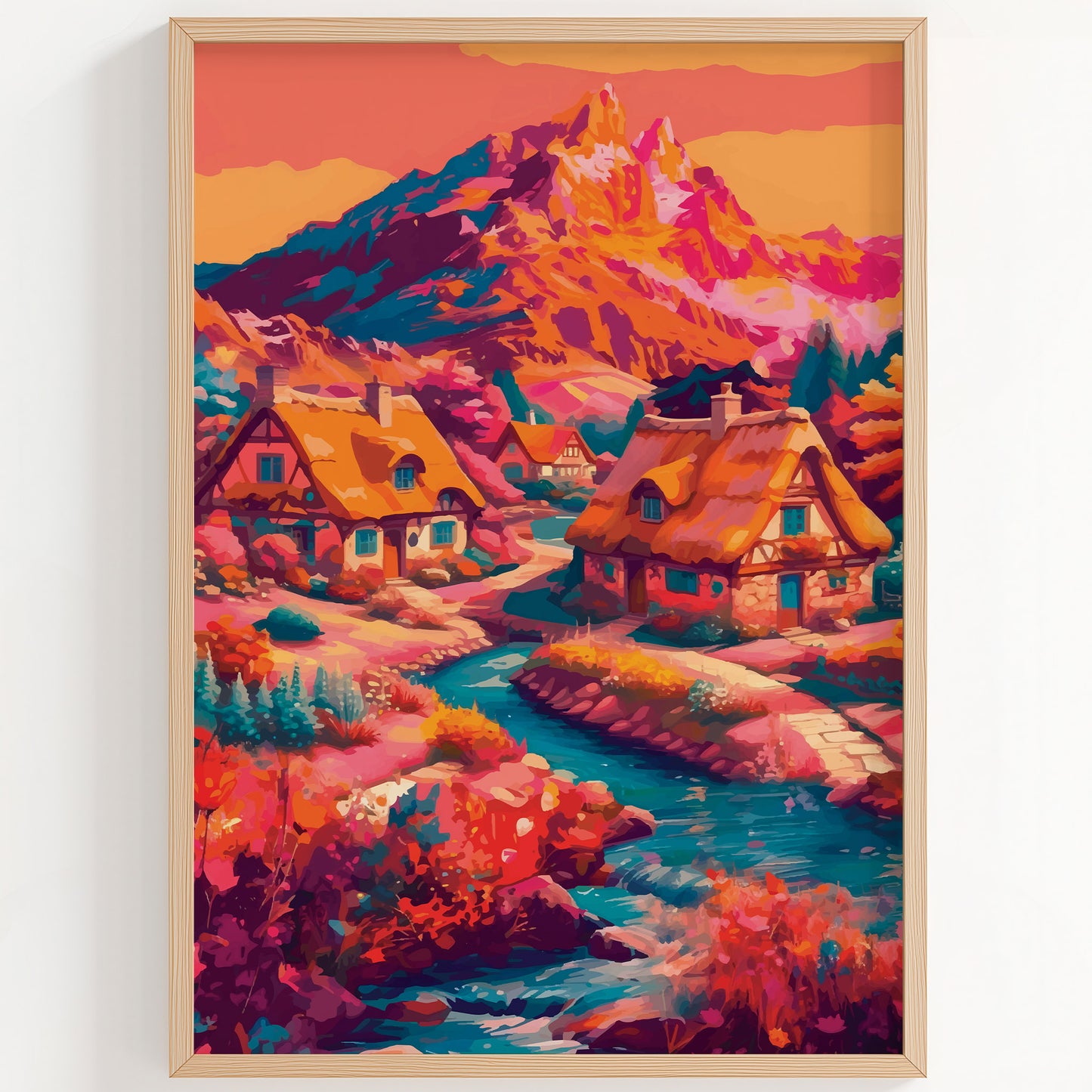 Alpine Cottage Print