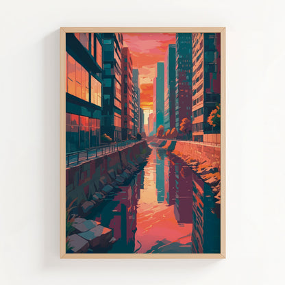 Skyline Reflections Print