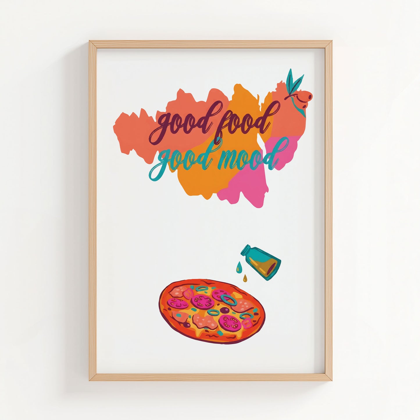 Good Food, Good Mood Print