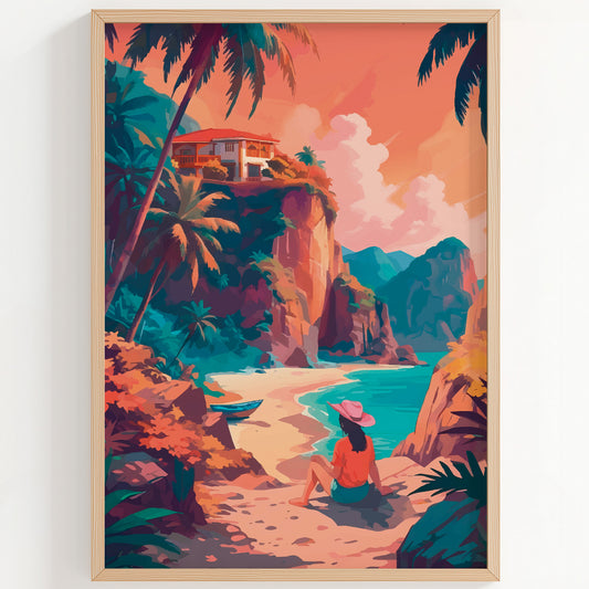 Tropical Island Print