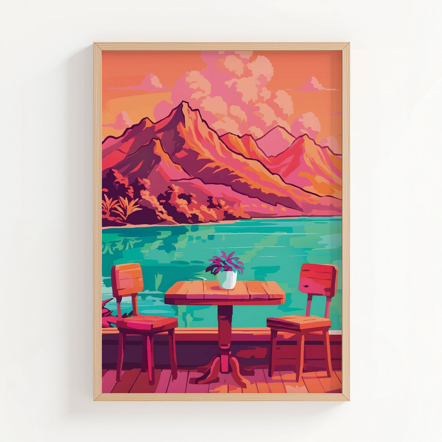 Morning at the Lake Print