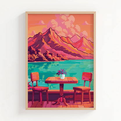 Morning at the Lake Print