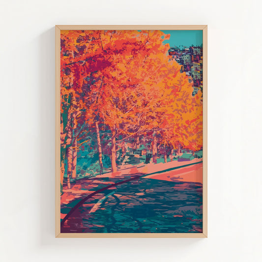 Autumn Street Print