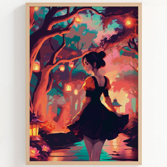 The Lantern Path Print