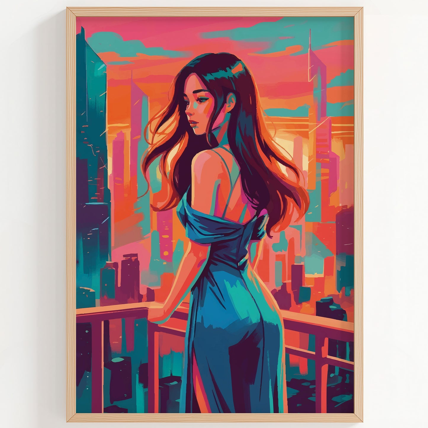 Blue Skyline Print