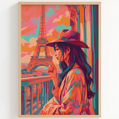 Paris Balcony View Print