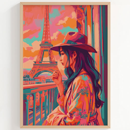 Paris Balcony View Print