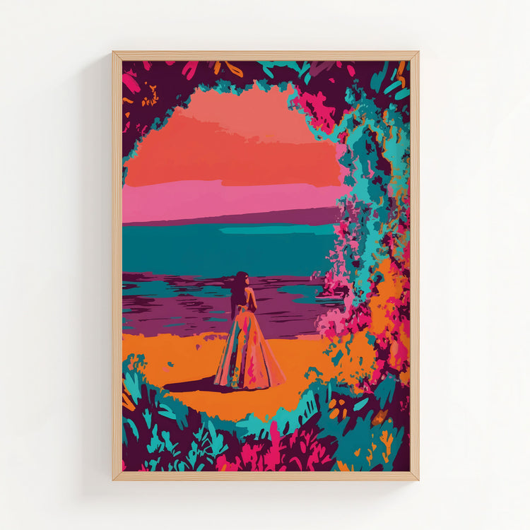 Purple Landscape Print