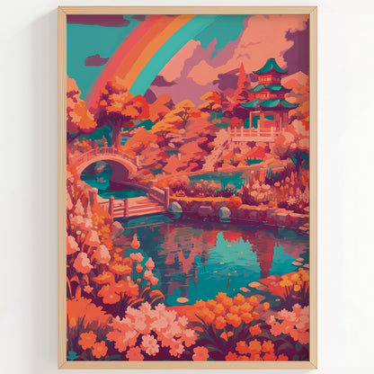 Rainbow Garden Print