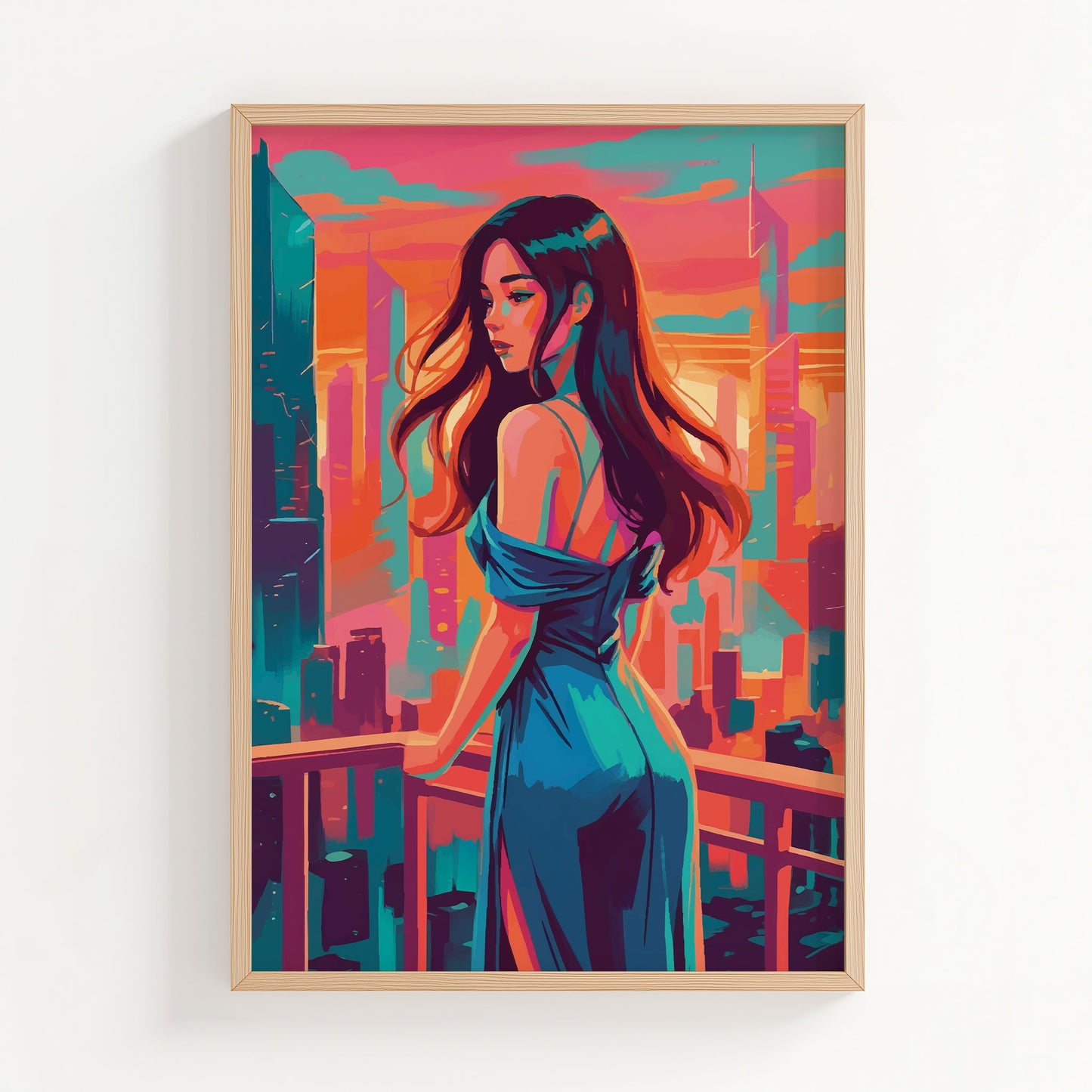 Blue Skyline Print