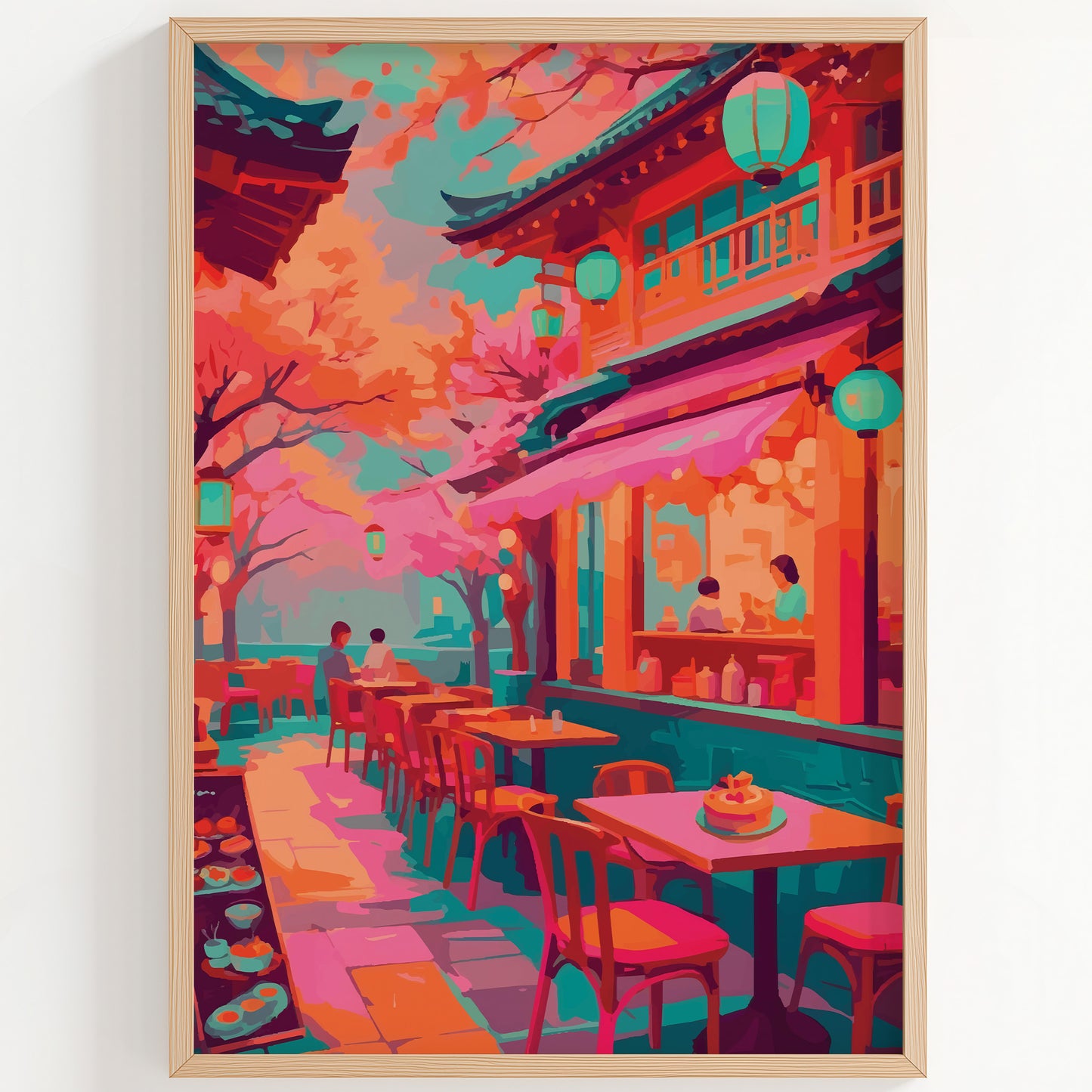 Cherry Blossom Cafe Print