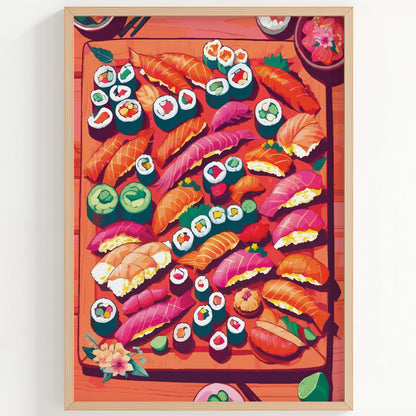 Gourmet Sushi Feast Print