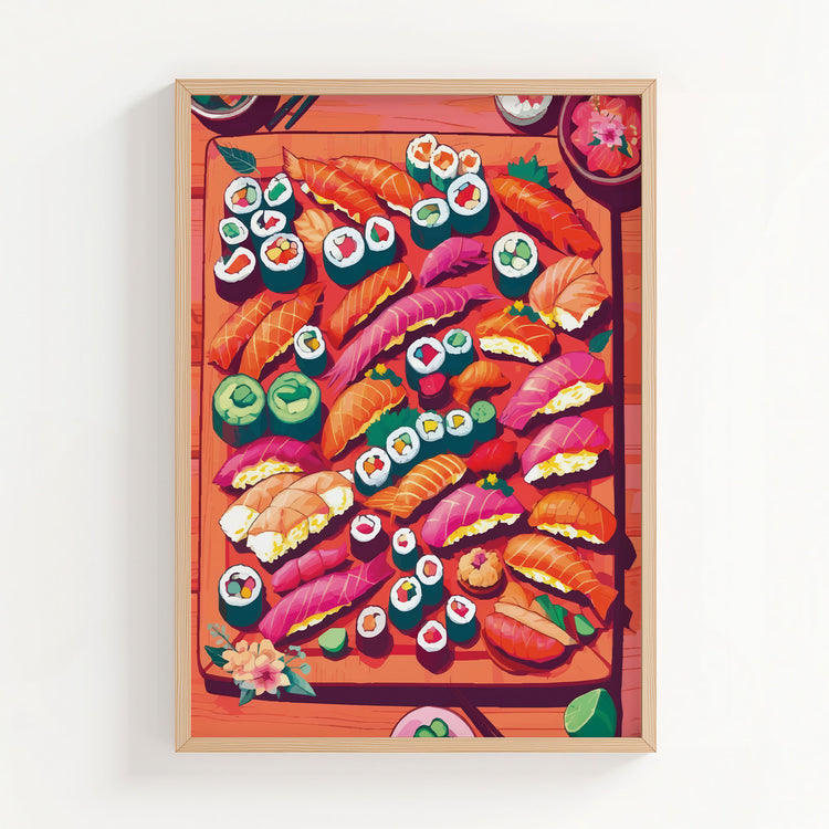 Gourmet Sushi Feast Print