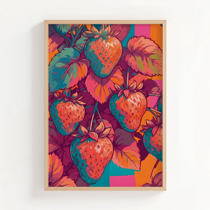 Red Strawberries Print