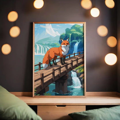 Fox's Pathway Art Print - SweetPixelCreations