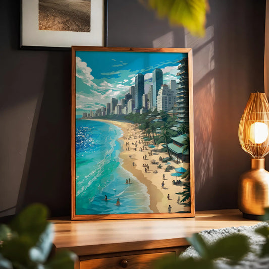 Coastal Cityscape Wall Art - SweetPixelCreations