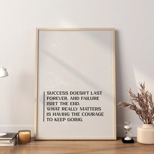 Failure Isn't the End Motivational Quote - SweetPixelCreations