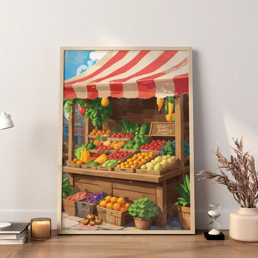 Fruit Stand - Watercolor Wall Art - SweetPixelCreations