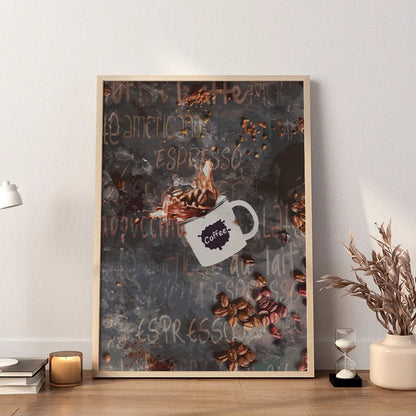 Watercolor Coffee Poster - SweetPixelCreations