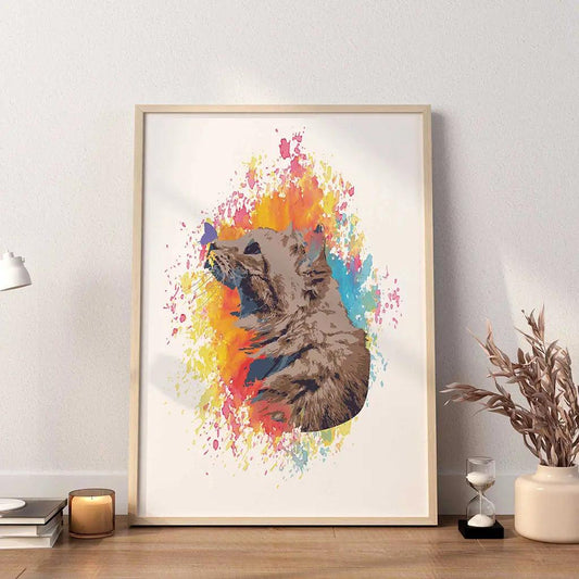 Cat And Butterfly Watercolor Print + Free Gift - SweetPixelCreations