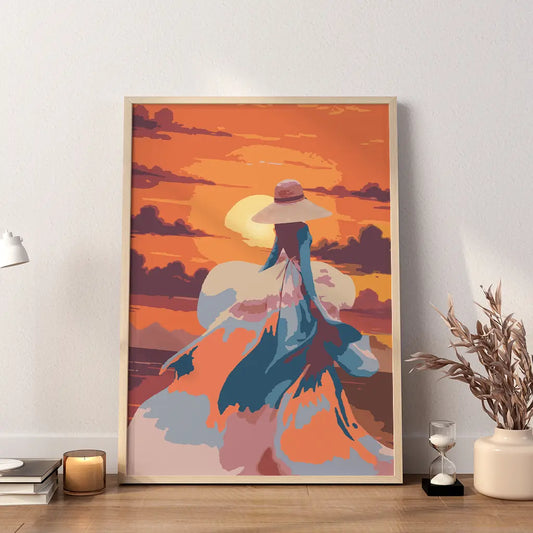 Graceful Female Sunset Print - SweetPixelCreations