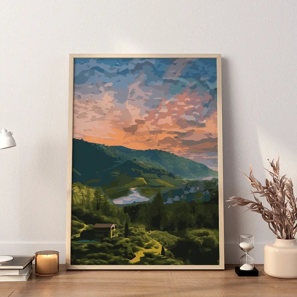 Green Mountains Nature Wall Art - SweetPixelCreations